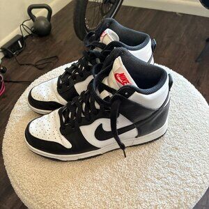 Nike Dunk Women Sz 8 High Top Panda Shoes